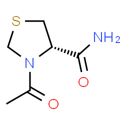 ChemSpider 2D Image | (4S)-3-Acetyl-1,3-thiazolidine-4-carboxamide | C6H10N2O2S