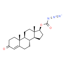 ChemSpider 2D Image | (17beta)-3-Oxoandrost-4-en-17-yl carbonazidate | C20H27N3O3