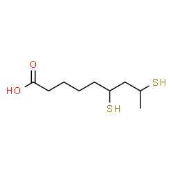 ChemSpider 2D Image | 6,8-Disulfanylnonanoic acid | C9H18O2S2