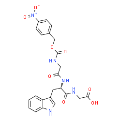 ChemSpider 2D Image | N-{[(4-Nitrobenzyl)oxy]carbonyl}glycyl-L-tryptophylglycine | C23H23N5O8