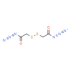ChemSpider 2D Image | 2,2'-Disulfanediyldiacetyl azide | C4H4N6O2S2