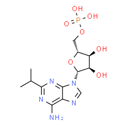 ChemSpider 2D Image | 2-Isopropyladenosine 5'-(dihydrogen phosphate) | C13H20N5O7P