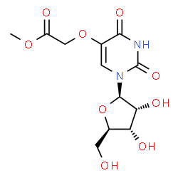 ChemSpider 2D Image | methyl uridin-5-yloxyacetate | C12H16N2O9