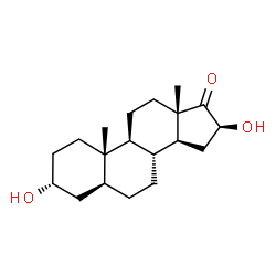 ChemSpider 2D Image | 16beta-Hydroxyandrosterone | C19H30O3
