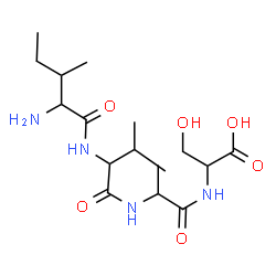 ChemSpider 2D Image | ile-val-ala-ser | C17H32N4O6