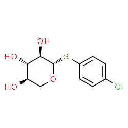 ChemSpider 2D Image | 4-Chlorophenyl 1-thio-beta-D-xylopyranoside | C11H13ClO4S