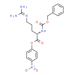 ChemSpider 2D Image | 4-Nitrophenyl N~2~-[(benzyloxy)carbonyl]-N~5~-(diaminomethylene)-L-ornithinate | C20H23N5O6
