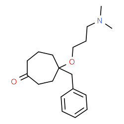 ChemSpider 2D Image | 4-Benzyl-4-[3-(dimethylamino)propoxy]cycloheptanone | C19H29NO2