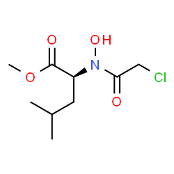 ChemSpider 2D Image | Methyl N-(chloroacetyl)-N-hydroxy-L-leucinate | C9H16ClNO4