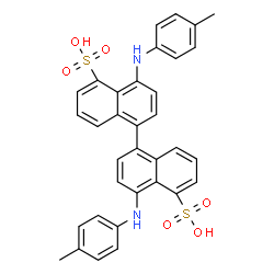 ChemSpider 2D Image | 4,4'-Bis[(4-methylphenyl)amino]-1,1'-binaphthalene-5,5'-disulfonic acid | C34H28N2O6S2