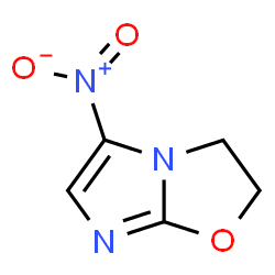 ChemSpider 2D Image | 2,3-dihydro-5-nitroimidazo(2,1-b)oxazole | C5H5N3O3