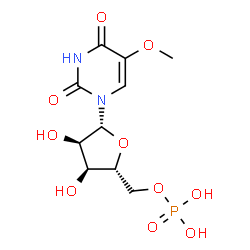 ChemSpider 2D Image | 5-Methoxyuridine 5'-(dihydrogen phosphate) | C10H15N2O10P