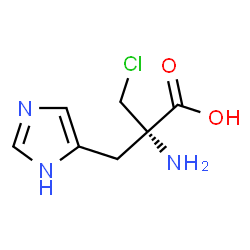 ChemSpider 2D Image | alpha-(Chloromethyl)-L-histidine | C7H10ClN3O2