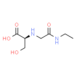 ChemSpider 2D Image | N-[2-(Ethylamino)-2-oxoethyl]-L-serine | C7H14N2O4