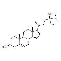 ChemSpider 2D Image | Stigmast-5-en-3beta,24-diol | C29H50O2
