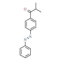ChemSpider 2D Image | 1-Propanone, 2-methyl-1-(4-(phenylazo)phenyl)- | C16H16N2O