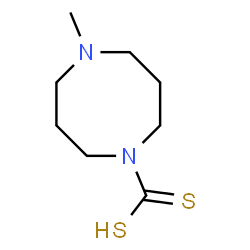 ChemSpider 2D Image | 5-Methyl-1,5-diazocane-1-carbodithioic acid | C8H16N2S2