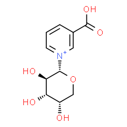 ChemSpider 2D Image | 1-(alpha-L-Arabinopyranosyl)-3-carboxypyridinium | C11H14NO6