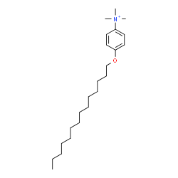 ChemSpider 2D Image | N,N,N-Trimethyl-4-(tetradecyloxy)anilinium | C23H42NO