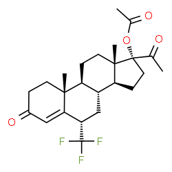 ChemSpider 2D Image | Flumedroxone Acetate | C24H31F3O4