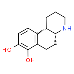 ChemSpider 2D Image | Cis-1,2,3,4,4a,5,6,10b-octahydrobenzo[f]quinoline-7,8-diol | C13H17NO2