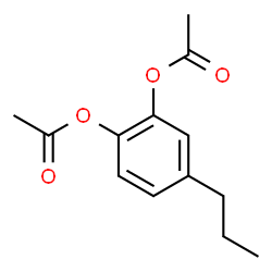 ChemSpider 2D Image | 4-Propyl-1,2-phenylene diacetate | C13H16O4