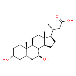 ChemSpider 2D Image | NOR-URSODEOXYCHOLIC ACID | C23H38O4