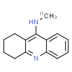 ChemSpider 2D Image | N-(~11~C)Methyl-1,2,3,4-tetrahydro-9-acridinamine | C1311CH16N2