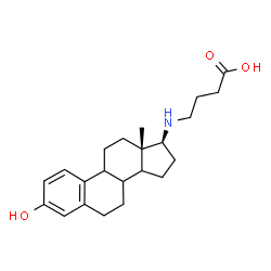 ChemSpider 2D Image | 4-{[(8xi,9xi,14xi,17beta)-3-Hydroxyestra-1,3,5(10)-trien-17-yl]amino}butanoic acid | C22H31NO3