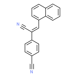 ChemSpider 2D Image | 4-[(Z)-1-Cyano-2-(1-naphthyl)vinyl]benzonitrile | C20H12N2