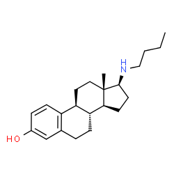 ChemSpider 2D Image | (17beta)-17-(Butylamino)estra-1,3,5(10)-trien-3-ol | C22H33NO