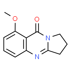 ChemSpider 2D Image | 8-Methoxy-2,3-dihydropyrrolo[2,1-b]quinazolin-9(1H)-one | C12H12N2O2