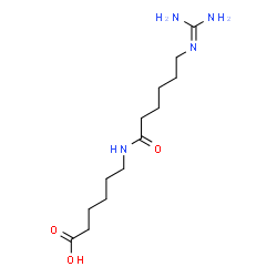 ChemSpider 2D Image | 6-({6-[(Diaminomethylene)amino]hexanoyl}amino)hexanoic acid | C13H26N4O3