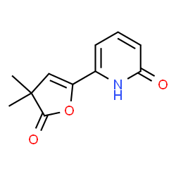 ChemSpider 2D Image | 6-(4,4-Dimethyl-5-oxo-4,5-dihydro-2-furanyl)-2(1H)-pyridinone | C11H11NO3