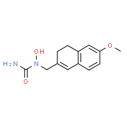 ChemSpider 2D Image | 1-Hydroxy-1-[(6-methoxy-3,4-dihydro-2-naphthalenyl)methyl]urea | C13H16N2O3