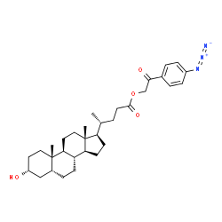 ChemSpider 2D Image | p-Azidophenacyl 3alpha-hydroxy-5beta-cholan-24-oate | C32H45N3O4