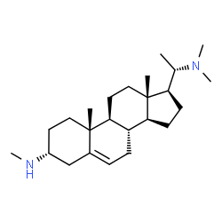 ChemSpider 2D Image | Pregn-5-ene-3,20-diamine, N3,N20,N20-trimethyl-, (3alpha,20S)- | C24H42N2