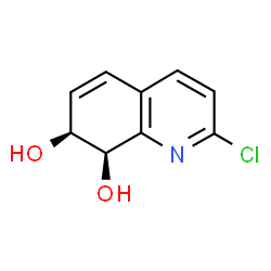 ChemSpider 2D Image | (7S,8R)-2-Chloro-7,8-dihydro-7,8-quinolinediol | C9H8ClNO2