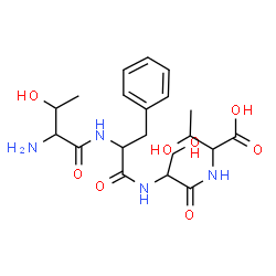 ChemSpider 2D Image | thr-phe-ser-thr | C20H30N4O8