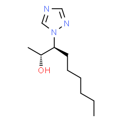 ChemSpider 2D Image | (2R,3S)-3-(1H-1,2,4-Triazol-1-yl)-2-nonanol | C11H21N3O