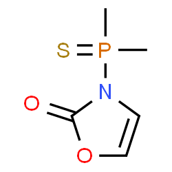 ChemSpider 2D Image | 3-(Dimethylphosphorothioyl)-1,3-oxazol-2(3H)-one | C5H8NO2PS