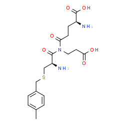 ChemSpider 2D Image | L-gamma-Glutamyl-N-[S-(4-methylbenzyl)-L-cysteinyl]-beta-alanine | C19H27N3O6S