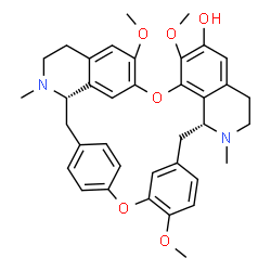 ChemSpider 2D Image | 6',7,12-Trimethoxy-2,2'-dimethylberbaman-6-ol | C37H40N2O6