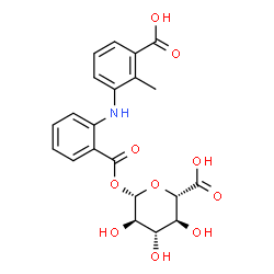 ChemSpider 2D Image | 3-Carboxy Mefenamic Acid Acyl-?-D-glucuronide | C21H21NO10