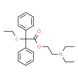 ChemSpider 2D Image | 2-(Diethylamino)ethyl (ethylsulfanyl)(diphenyl)acetate | C22H29NO2S