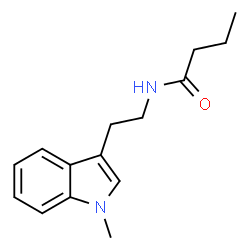 ChemSpider 2D Image | N-[2-(1-Methyl-1H-indol-3-yl)ethyl]butanamide | C15H20N2O
