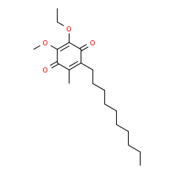 ChemSpider 2D Image | 2-Decyl-6-ethoxy-5-methoxy-3-methyl-1,4-benzoquinone | C20H32O4