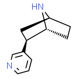 ChemSpider 2D Image | (1R,2R,4S)-2-(3-Pyridinyl)-7-azabicyclo[2.2.1]heptane | C11H14N2