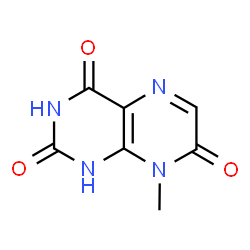 ChemSpider 2D Image | 8-Methyl-2,4,7(1H,3H,8H)-pteridinetrione | C7H6N4O3