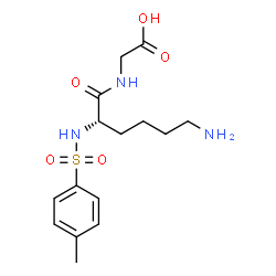 ChemSpider 2D Image | N~2~-[(4-Methylphenyl)sulfonyl]-L-lysylglycine | C15H23N3O5S